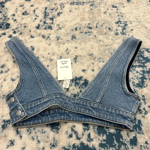 NWT Madewell x Molly Dickson Denim Bralette - Picture 6 of 7